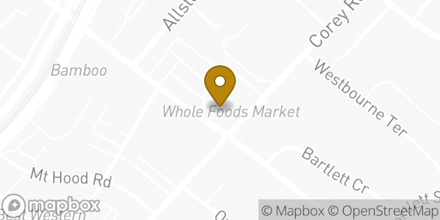 Map showing the location of Whole Foods Market in Brighton, MA 02135