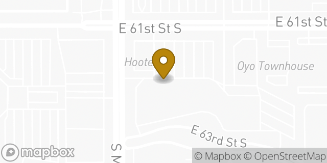 Map showing the location of TJ Maxx in Tulsa, OK 74133
