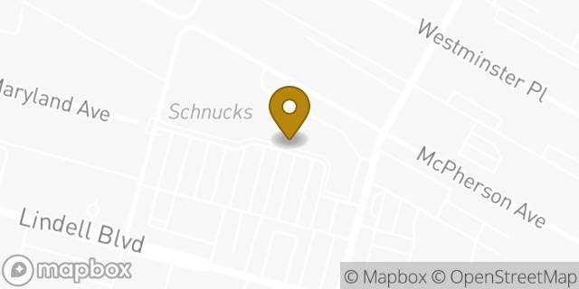 Map showing the location of Subway in St Louis, MO 63108
