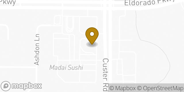 Map showing the location of The UPS Store in Frisco, TX 75035