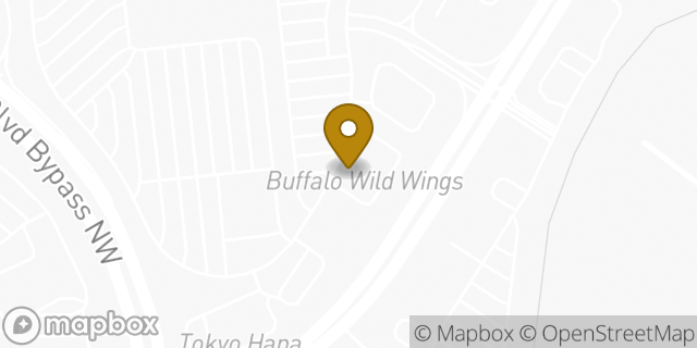 Map showing the location of Buffalo Wild Wings in Albuquerque, NM 87114