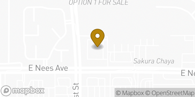 Map showing the location of Walgreens in Fresno, CA 93720