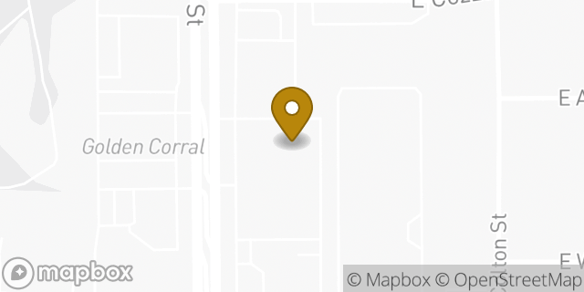 Map showing the location of AutoZone in Spokane, WA 99208