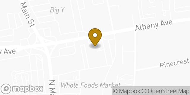 Map showing the location of Starbucks in West Hartford, CT 06117