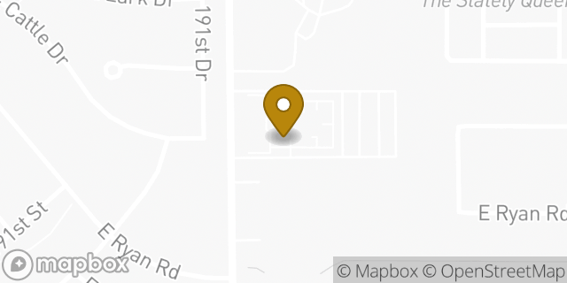 Map showing the location of The Church of Jesus Christ of Latter-day Saints in Queen Creek, AZ 85142