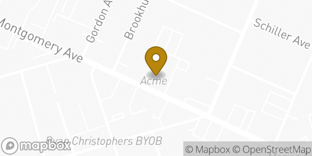Map showing the location of Coinme in Narberth, PA 19072