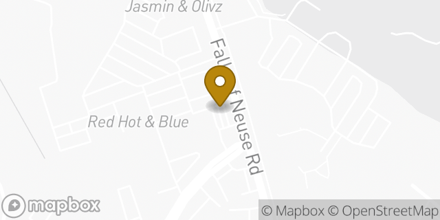 Map showing the location of TJ Maxx in Raleigh, NC 27615