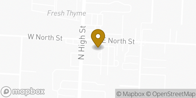 Map showing the location of CVS Pharmacy in Worthington, OH 43085