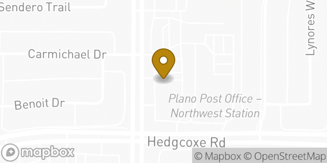 Map showing the location of Subway in Plano, TX 75025