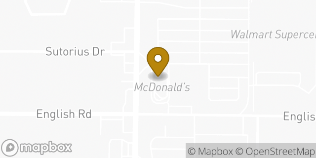 Map showing the location of McDonald's in Greece, NY 14616
