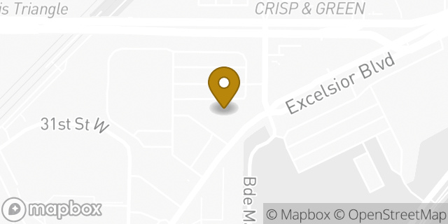 Map showing the location of Chipotle Mexican Grill in Minneapolis, MN 55416