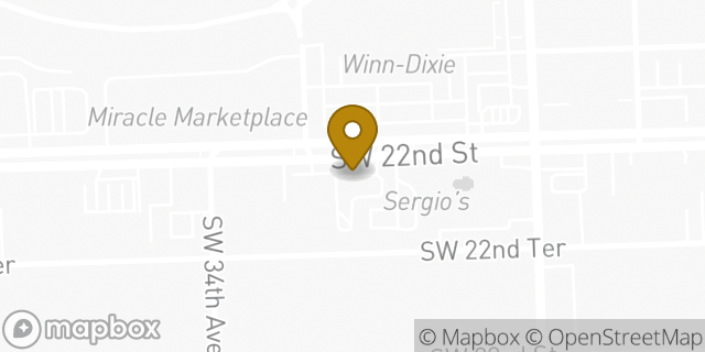 Map showing the location of McDonald's in Miami, FL 33145