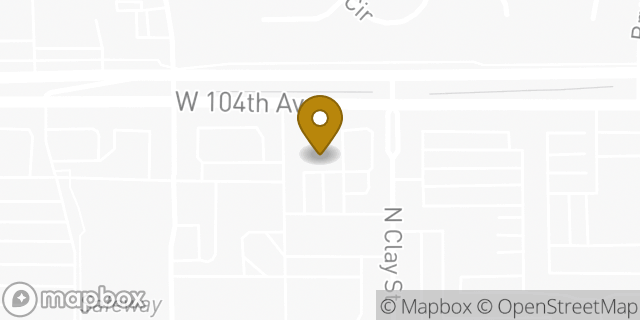 Map showing the location of Bank of America Walk-Up ATM | Federal Plaza East in Federal Heights, CO 80234