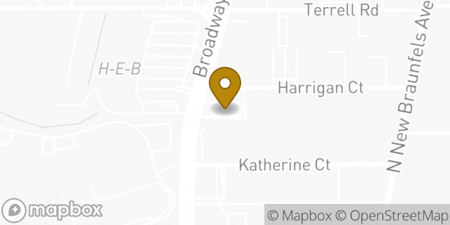 Map showing the location of McDonald's in San Antonio, TX 78209