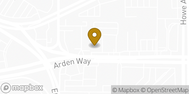 Map showing the location of Buffalo Wild Wings in Sacramento, CA 95825
