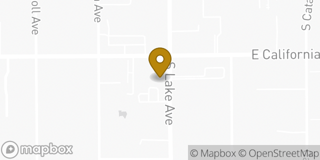 Map showing the location of Peet's Coffee in Pasadena, CA 91106