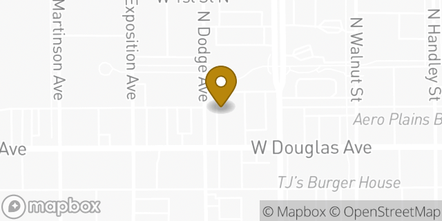 Map showing the location of QuikTrip in Wichita, KS 67203