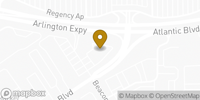 Map showing the location of Olive Garden in Jacksonville, FL 32225