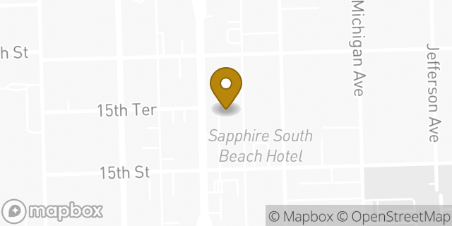 Map showing the location of The UPS Store in Miami Beach, FL 33139