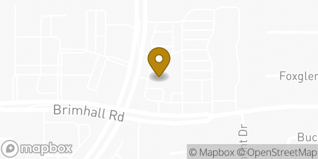 Map showing the location of Amazon Locker - Model in Bakersfield, CA 93312