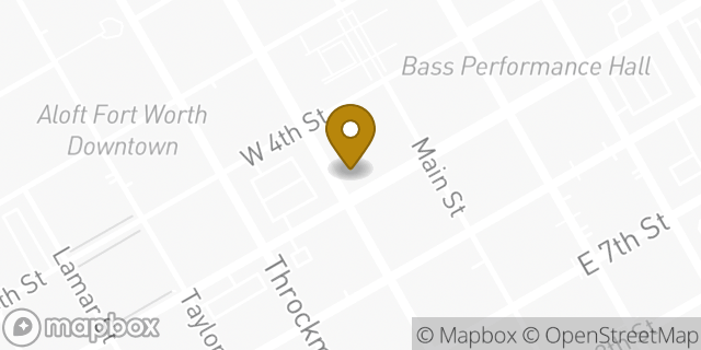 Map showing the location of CVS Pharmacy in Fort Worth, TX 76102