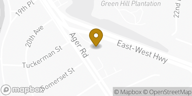 Map showing the location of Amazon Locker - Rosebud in Hyattsville, MD 20782