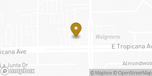 Map showing the location of 7-Eleven in Las Vegas, NV 89121