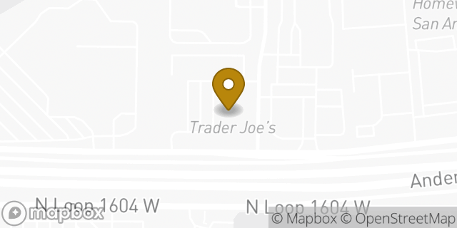 Map showing the location of Trader Joe's in San Antonio, TX 78232