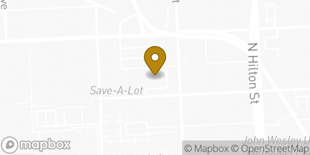 Map showing the location of Papa Johns Pizza in Baltimore, MD 21216