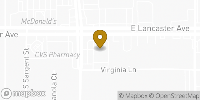 Map showing the location of Walgreens in Fort Worth, TX 76103