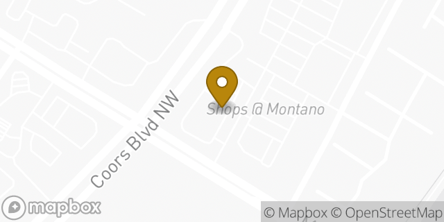 Map showing the location of Walgreens in Albuquerque, NM 87120