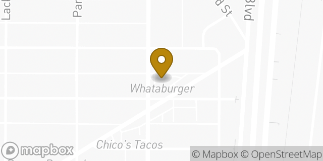 Map showing the location of Whataburger in El Paso, TX 79930