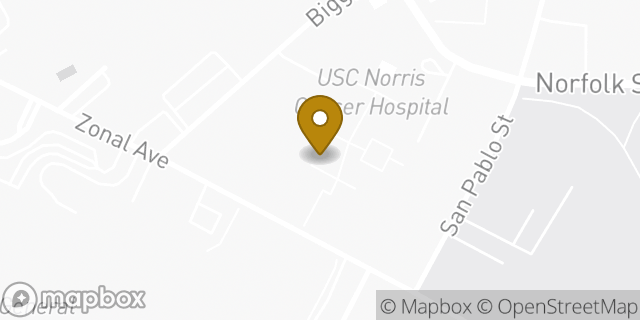 Map showing the location of Starbucks in Los Angeles, CA 90033