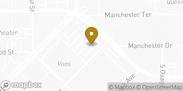 Map showing the location of Vons in Inglewood, CA 90301