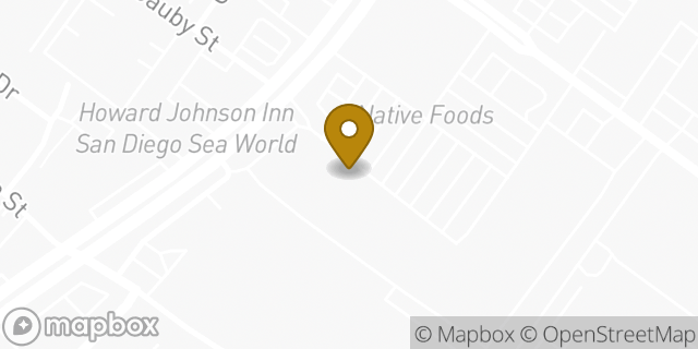 Map showing the location of Sprouts Farmers Market in San Diego, CA 92110