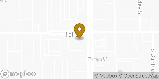 Map showing the location of Dunkin Donuts in Santa Ana, CA 92704