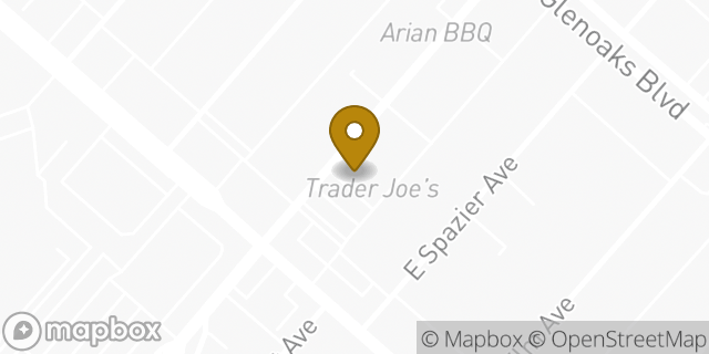 Map showing the location of Trader Joe's in Burbank, CA 91502