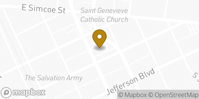 Map showing the location of AutoZone in Lafayette, LA 70501