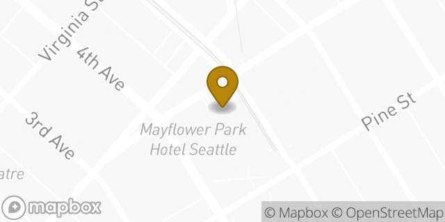 Map showing the location of WeWork Westlake Tower in Seattle, WA 98101