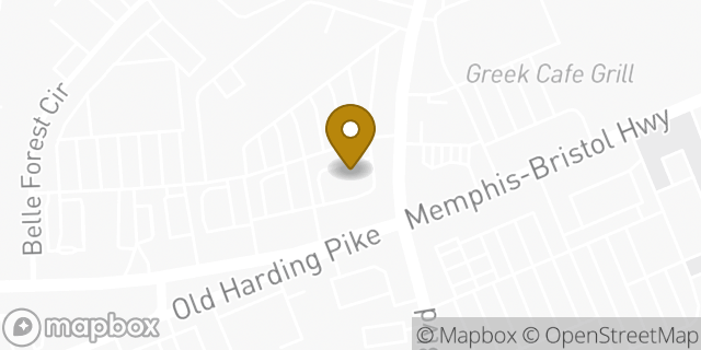 Map showing the location of McDonald's in Nashville, TN 37221