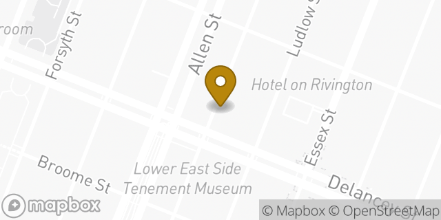 Map showing the location of The UPS Store in New York, NY 10002
