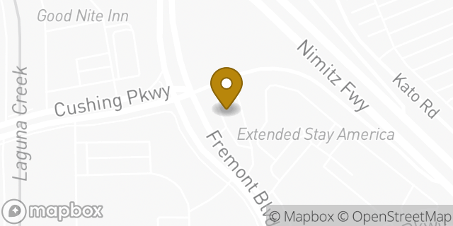 Map showing the location of Subway in Fremont, CA 94538