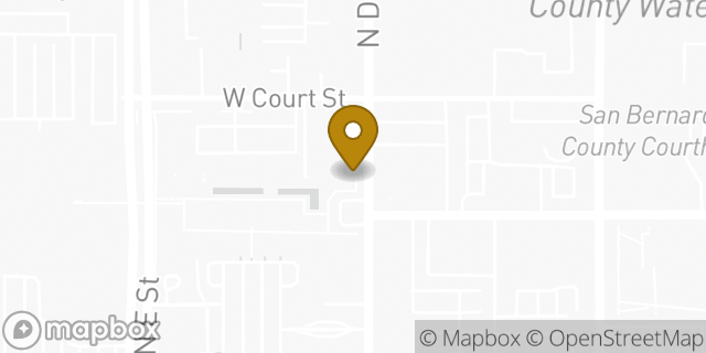 Map showing the location of Chase Bank in San Bernardino, CA 92401