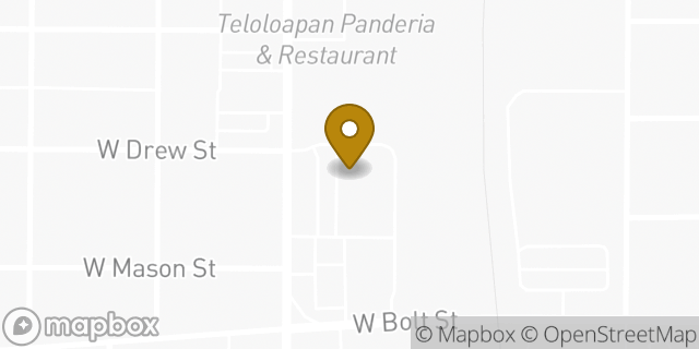 Map showing the location of Amazon Locker - Jin in FORT WORTH, TX 76110