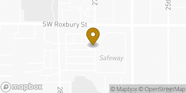 Map showing the location of Safeway in Seattle, WA 98126