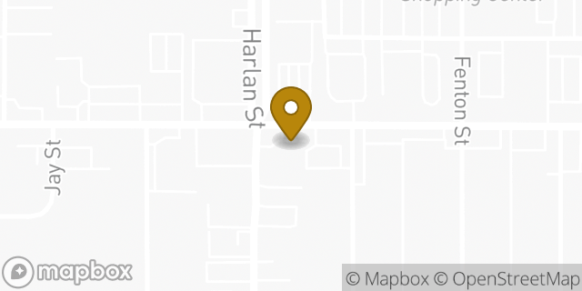 Map showing the location of EZPAWN in Wheat Ridge, CO 80212