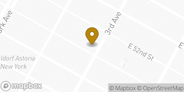 Map showing the location of Chase Bank in New York, NY 10022