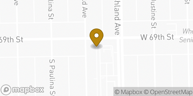 Map showing the location of Subway in Chicago, IL 60636