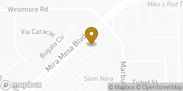Map showing the location of McDonald's in San Diego, CA 92126