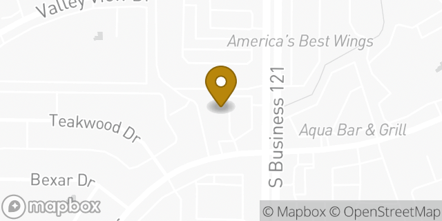 Map showing the location of AutoZone in Lewisville, TX 75067